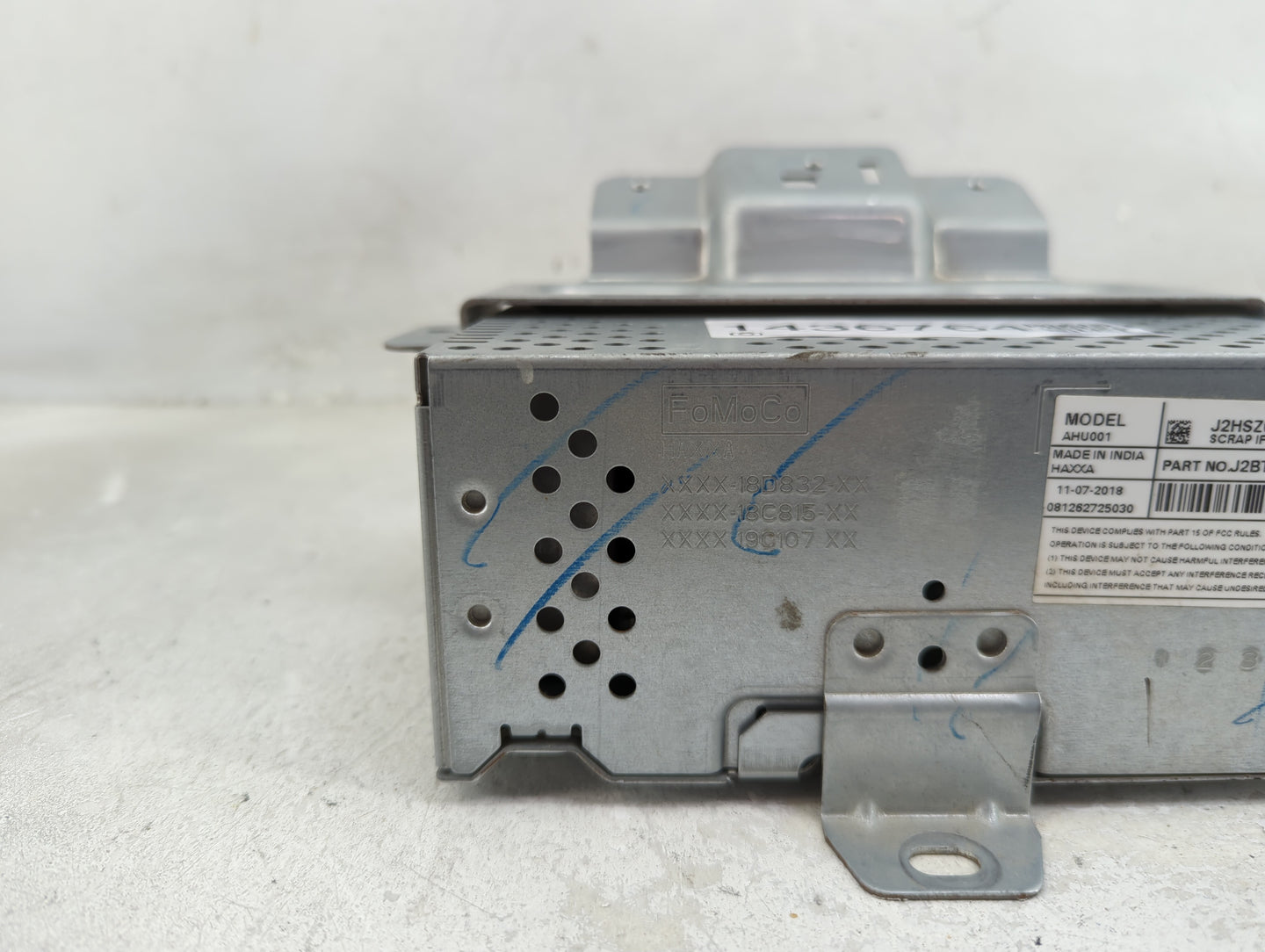 2018 Ford Ecosport Radio AM FM Cd Player Receiver Replacement Fits OEM Used Auto Parts - Oemusedautoparts1.com