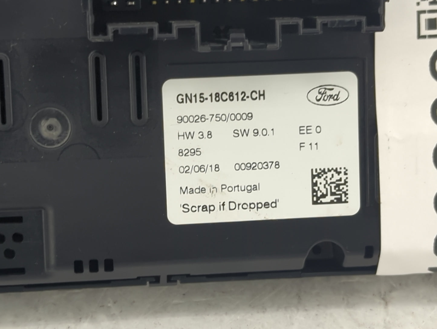 2018-2020 Ford Ecosport Climate Control Module Temperature AC/Heater Replacement P/N:GN15-18C612-CH Fits Fits 2018 2019 2020