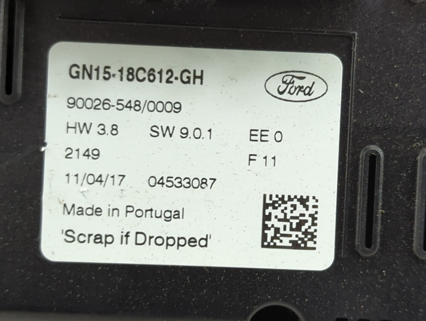 2018-2020 Ford Ecosport Climate Control Module Temperature AC/Heater Replacement P/N:GN15-18C612-GH Fits Fits 2018 2019 2020