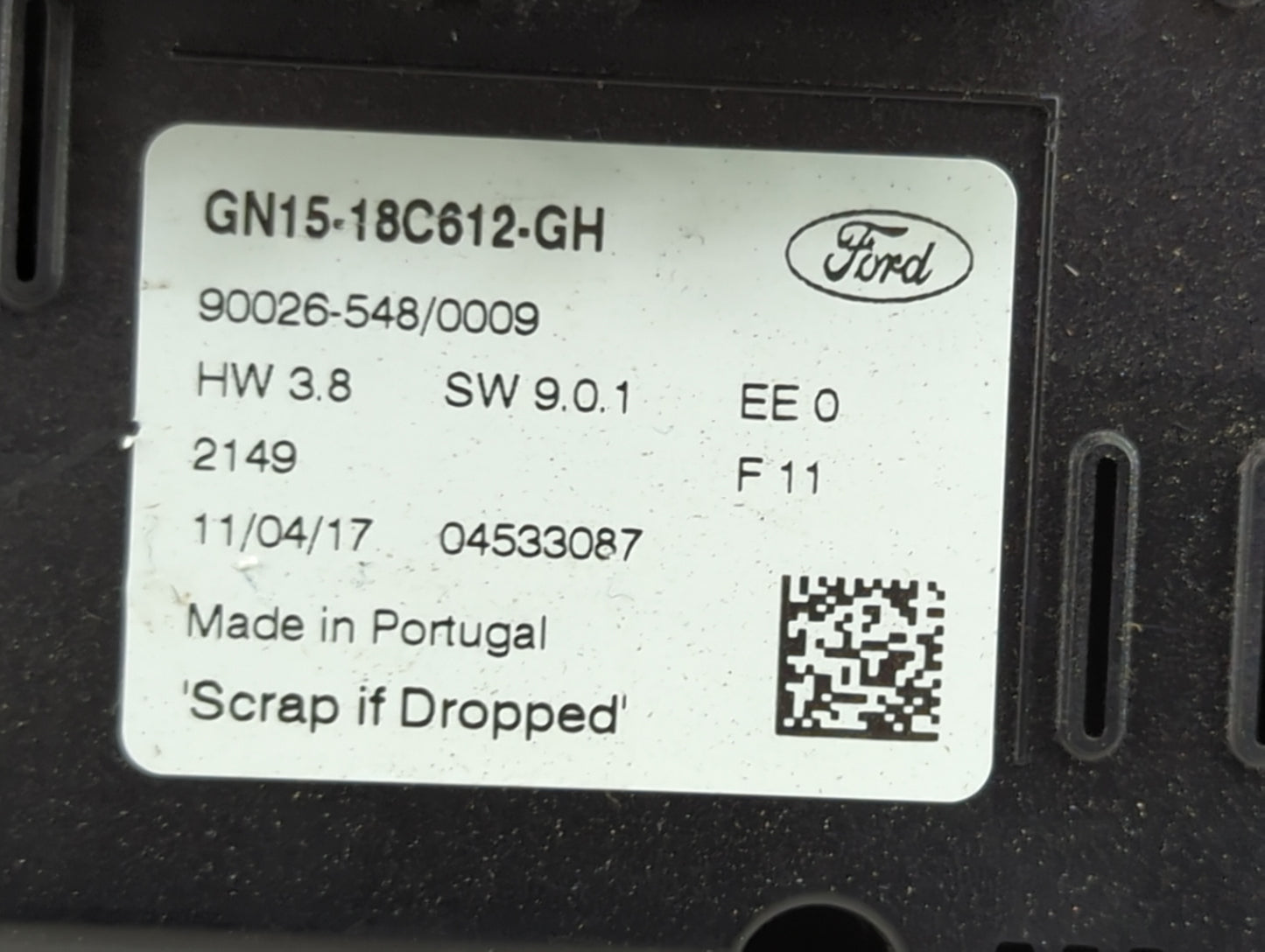 2018-2020 Ford Ecosport Climate Control Module Temperature AC/Heater Replacement P/N:GN15-18C612-GH Fits Fits 2018 2019 2020