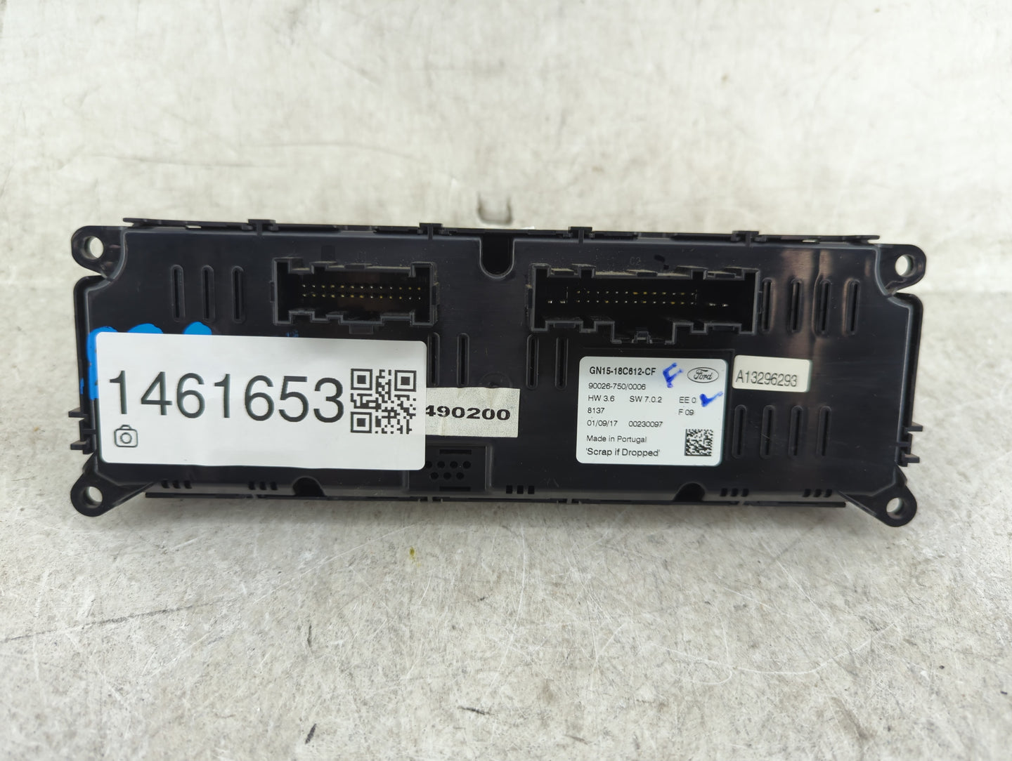 2018-2020 Ford Ecosport Climate Control Module Temperature AC/Heater Replacement P/N:GN15-18C612-CF Fits Fits 2018 2019 2020