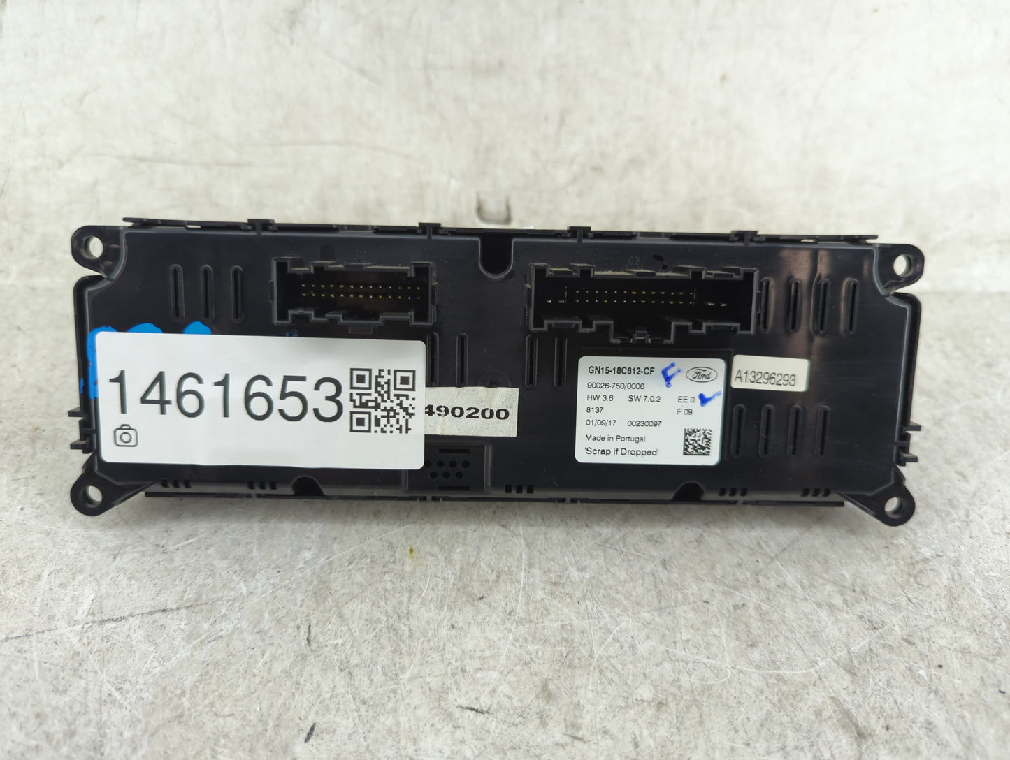 2018-2020 Ford Ecosport Climate Control Module Temperature AC/Heater Replacement P/N:GN15-18C612-CF Fits Fits 2018 2019 2020