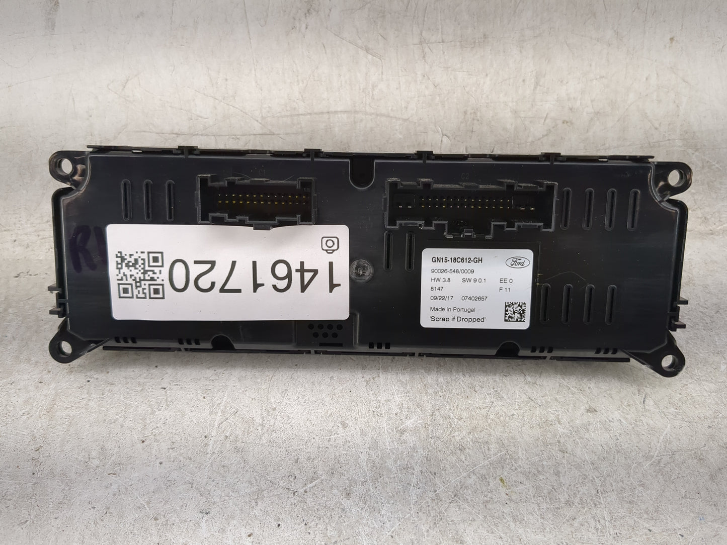 2018-2020 Ford Ecosport Climate Control Module Temperature AC/Heater Replacement P/N:GN15-18C612-GH Fits Fits 2018 2019 2020