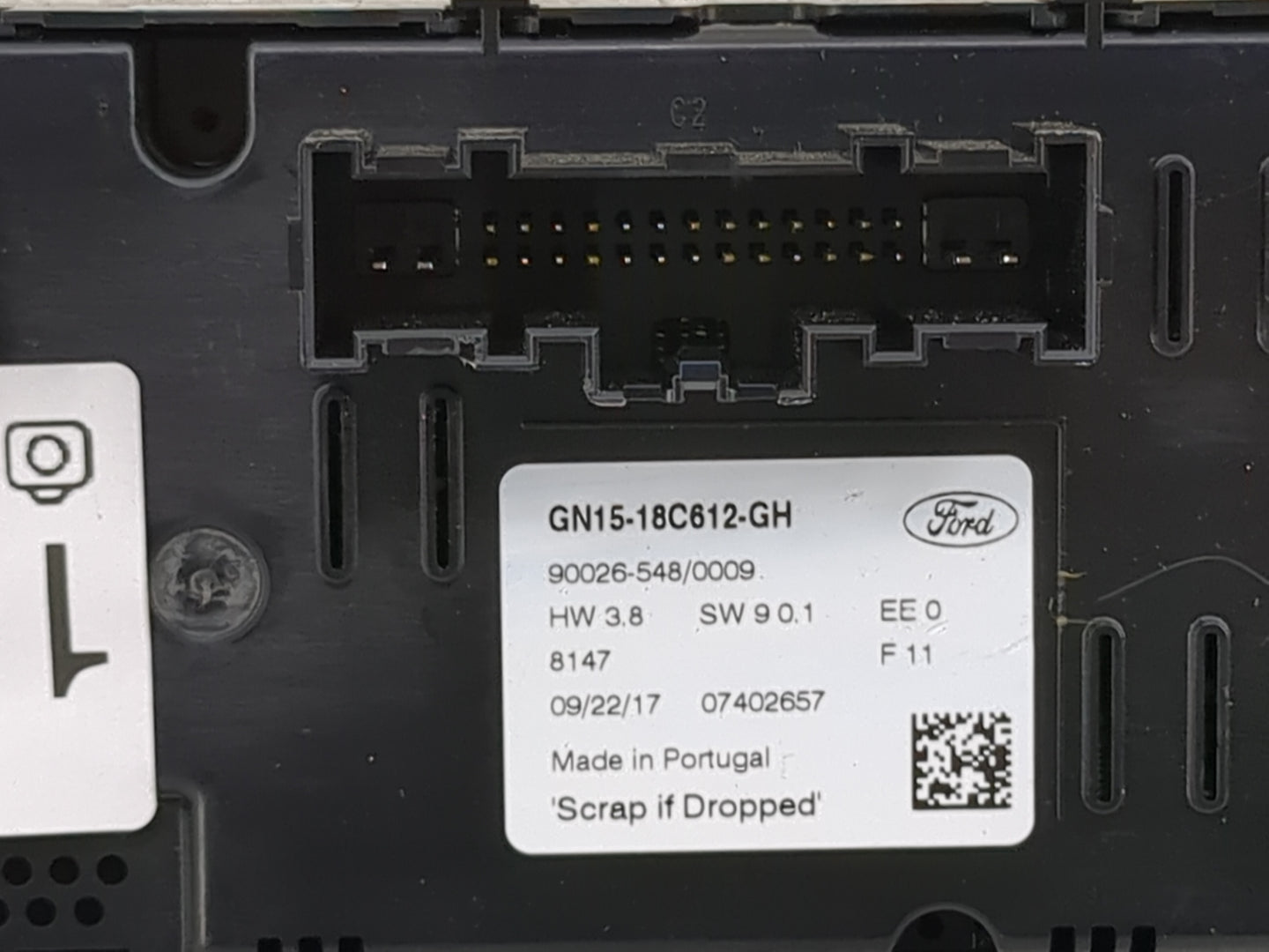 2018-2020 Ford Ecosport Climate Control Module Temperature AC/Heater Replacement P/N:GN15-18C612-GH Fits Fits 2018 2019 2020