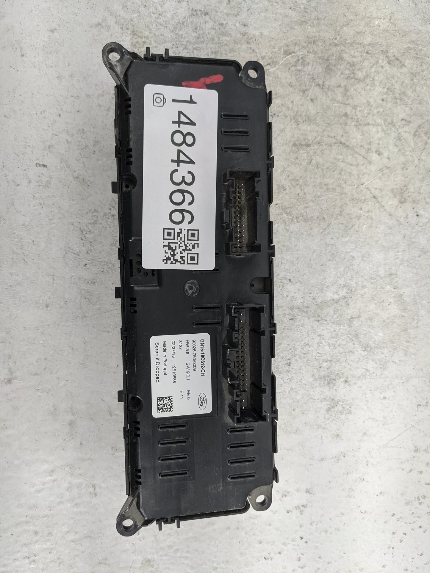 2018-2020 Ford Ecosport Climate Control Module Temperature AC/Heater Replacement P/N:GN15-18C612-CH Fits Fits 2018 2019 2020