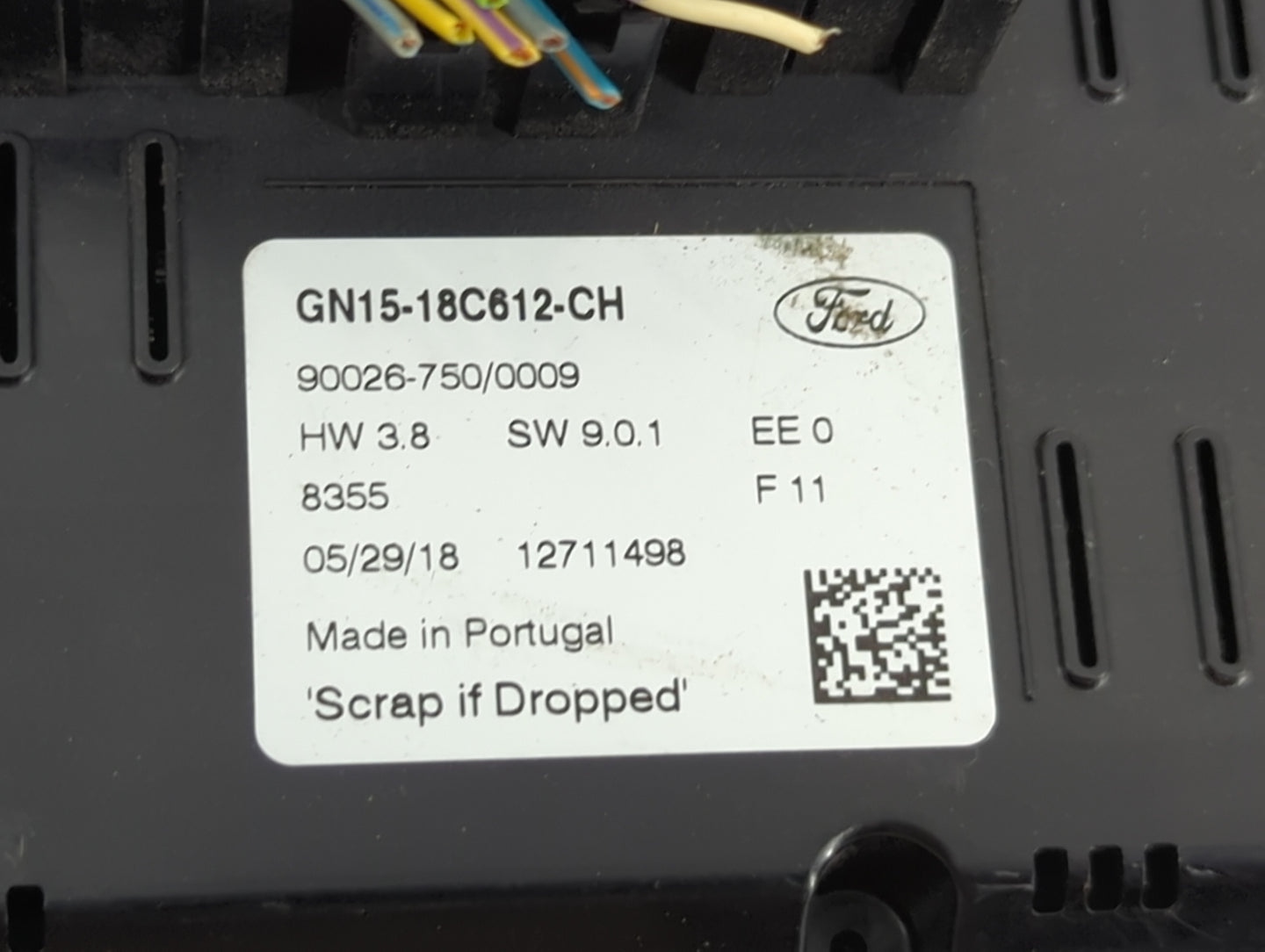 2018-2020 Ford Ecosport Climate Control Module Temperature AC/Heater Replacement P/N:GN15-18C612-CH Fits Fits 2018 2019 2020