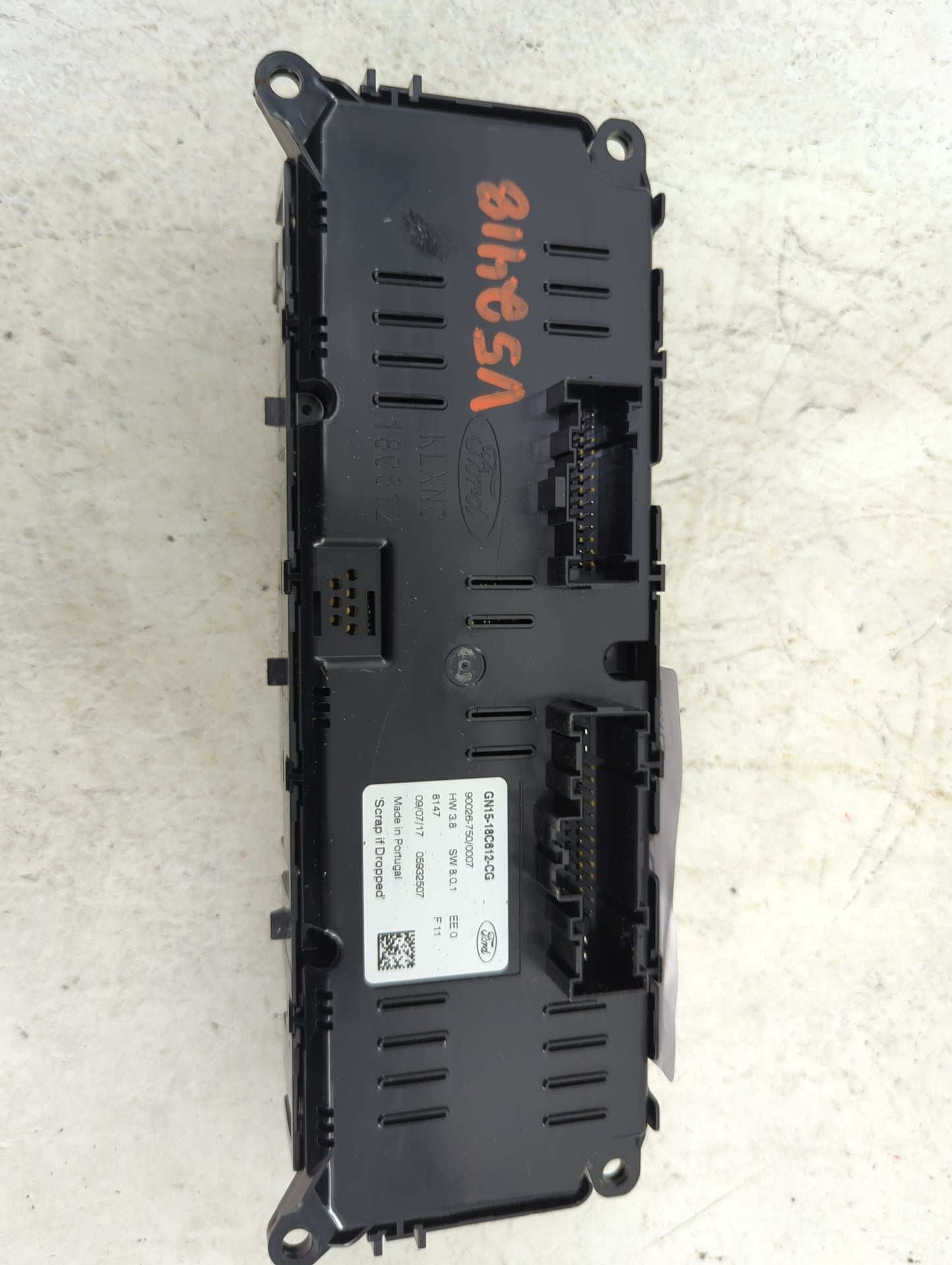 2018-2020 Ford Ecosport Climate Control Module Temperature AC/Heater Replacement P/N:GN15-18C612-CG 90026-750/0007 Fits OEM 