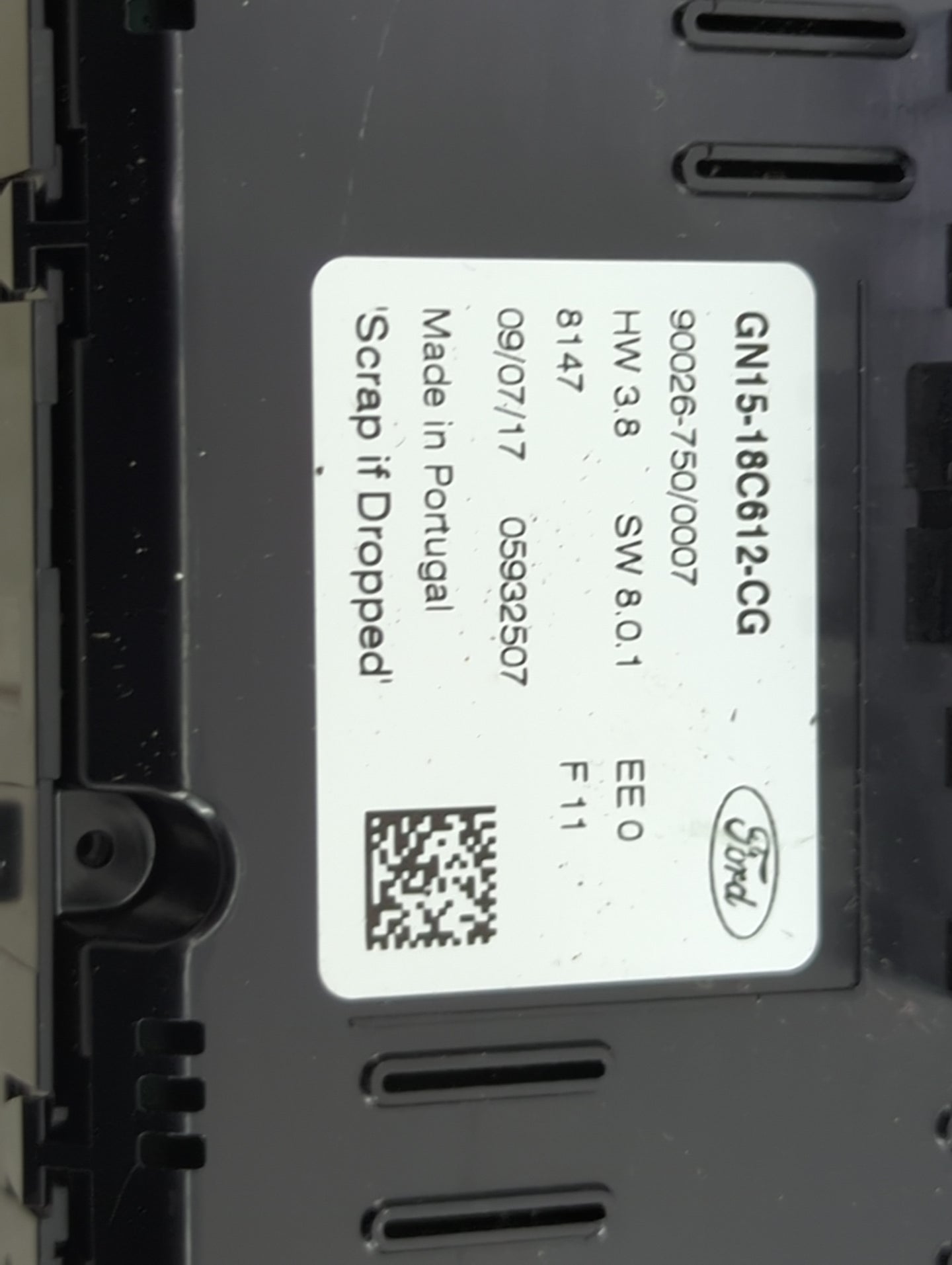2018-2020 Ford Ecosport Climate Control Module Temperature AC/Heater Replacement P/N:GN15-18C612-CG 90026-750/0007 Fits OEM 