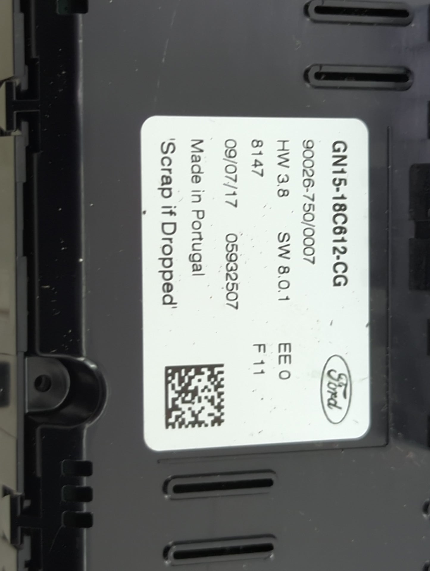 2018-2020 Ford Ecosport Climate Control Module Temperature AC/Heater Replacement P/N:GN15-18C612-CG 90026-750/0007 Fits OEM 