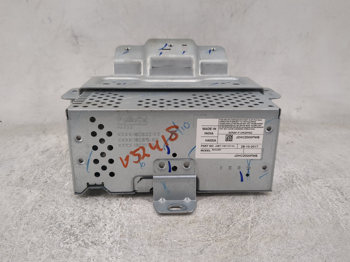 2018-2019 Ford Ecosport Radio AM FM Cd Player Receiver Replacement P/N:J2BT-19C107-HL J2HCZ000FWB, AHU001 Fits Fits 2018 201