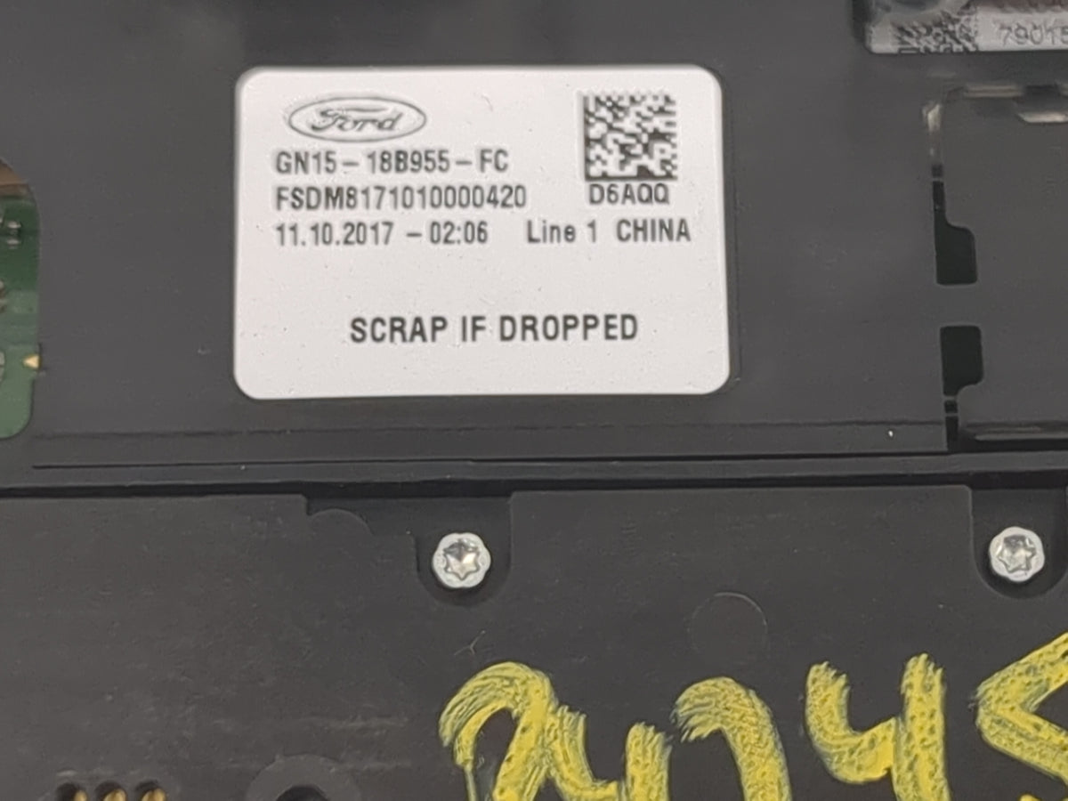 2018-2019 Ford Ecosport Information Radio Display Screen Black - Oemusedautoparts1.com