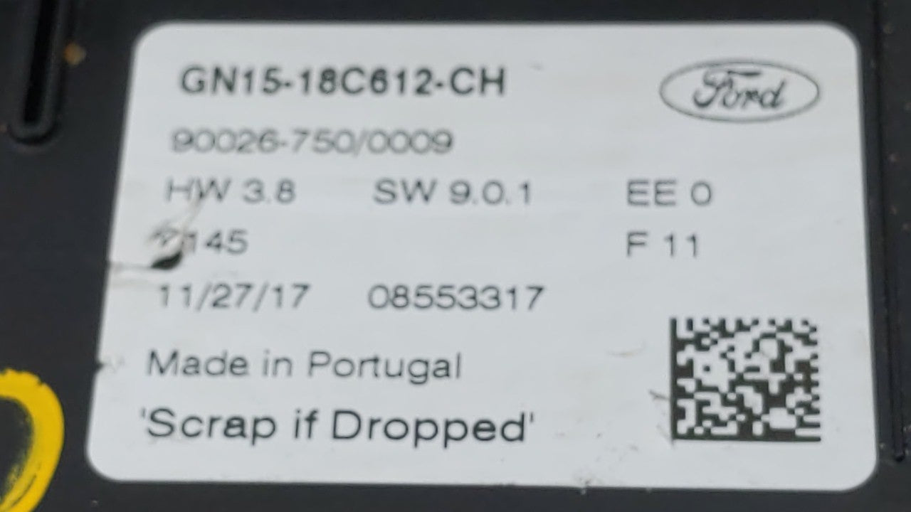 2018-2020 Ford Ecosport Climate Control Module Temperature AC/Heater Replacement P/N:GN15-18C612-CG GN15-18C612-CH Fits OEM 