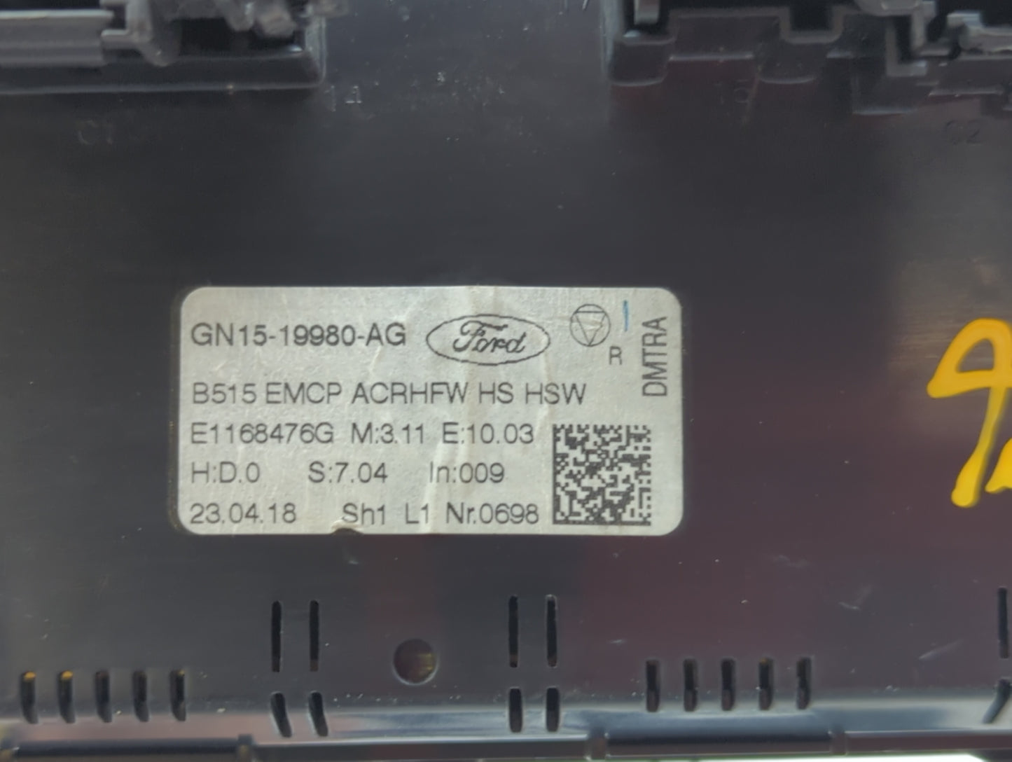 2018-2020 Ford Ecosport Climate Control Module Temperature AC/Heater Replacement P/N:GN15-19980-AG E1179823 Fits OEM Used Au