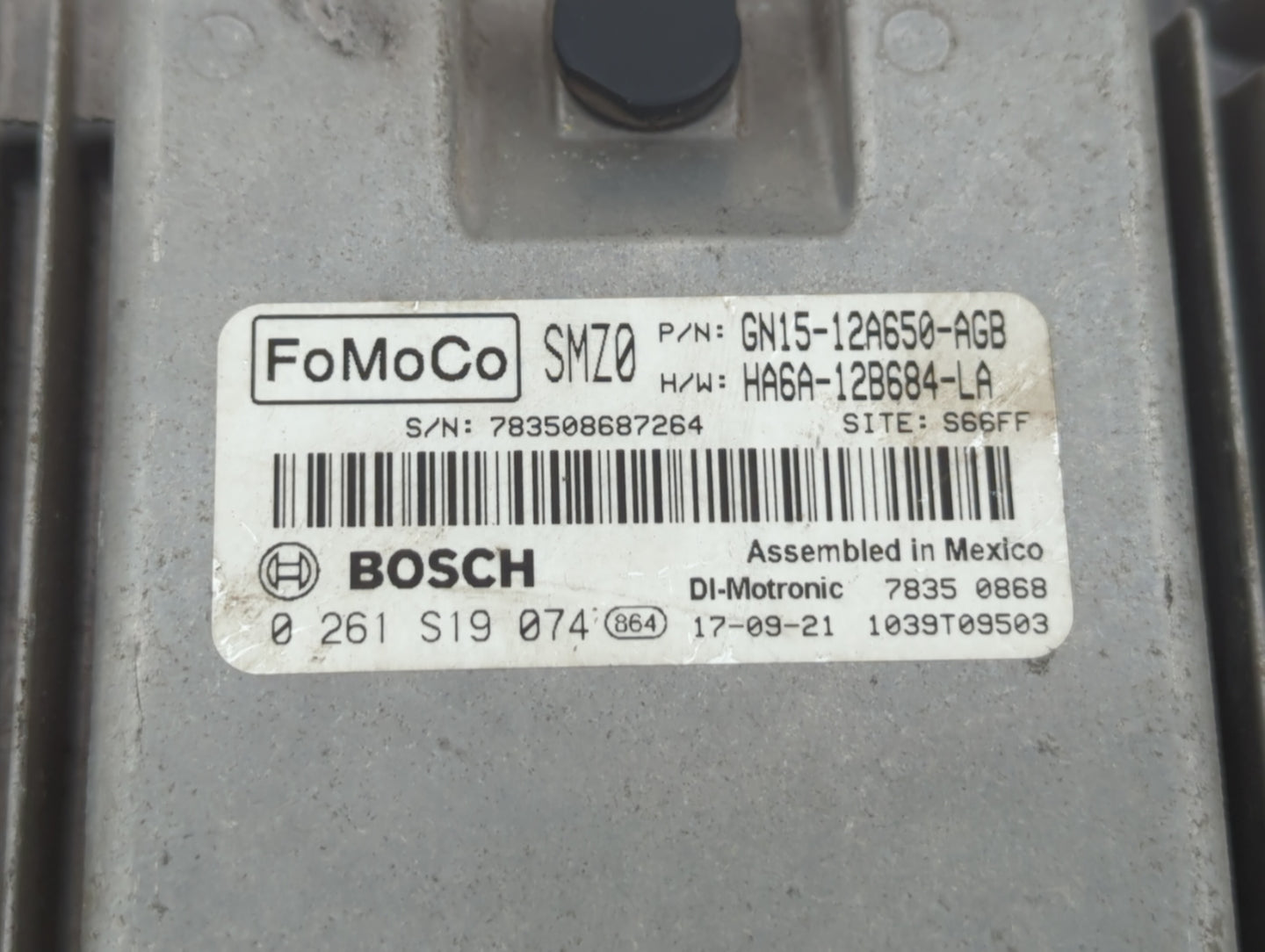 2018-2021 Ford Ecosport PCM Engine Control Computer ECU ECM PCU OEM P/N:GN15-12A650-AGB JN15-12A650-BSA Fits OEM Used Auto P