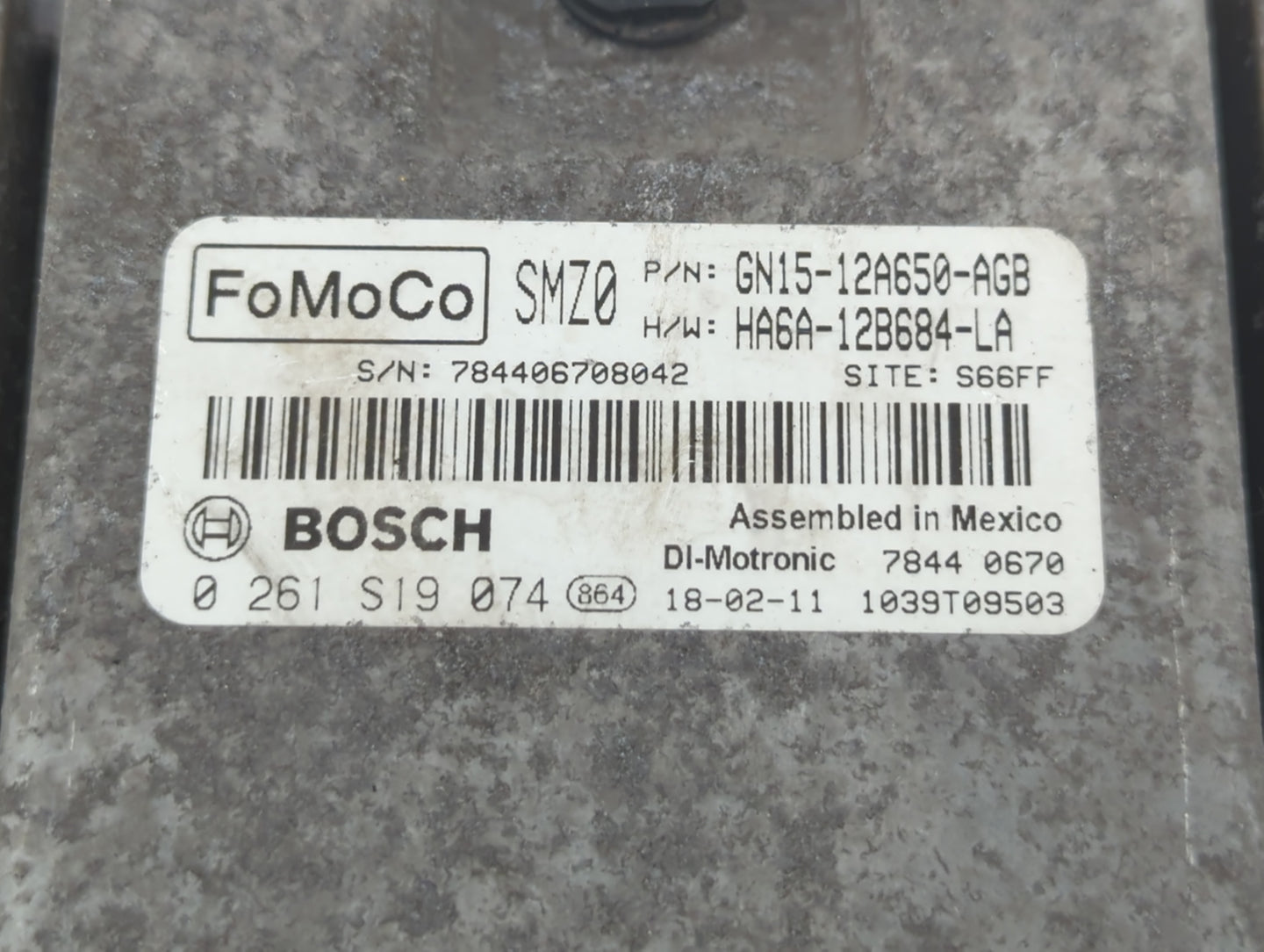 2018-2021 Ford Ecosport PCM Engine Control Computer ECU ECM PCU OEM P/N:GN15-12A650-AGB Fits Fits 2018 2019 2020 2021 OEM Us