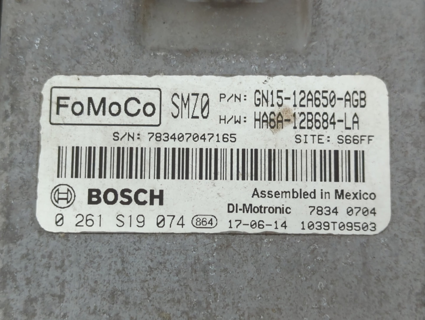 2018-2021 Ford Ecosport PCM Engine Control Computer ECU ECM PCU OEM P/N:GN15-12A650-AGB Fits Fits 2018 2019 2020 2021 OEM Us