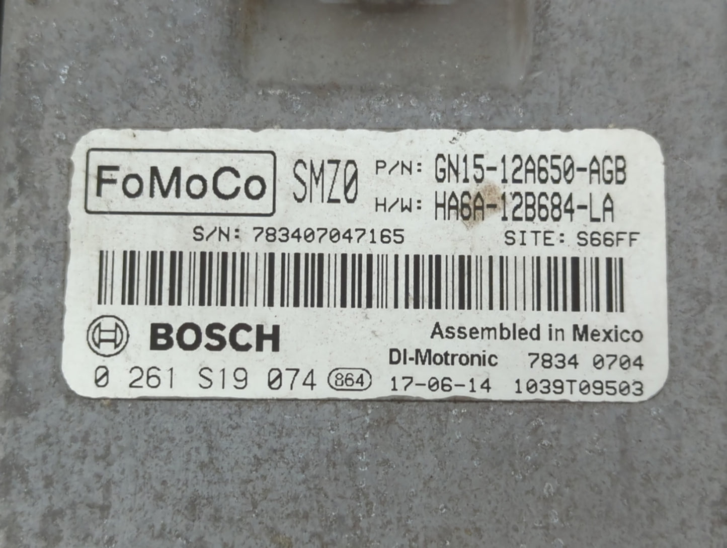 2018-2021 Ford Ecosport PCM Engine Control Computer ECU ECM PCU OEM P/N:GN15-12A650-AGB Fits Fits 2018 2019 2020 2021 OEM Us