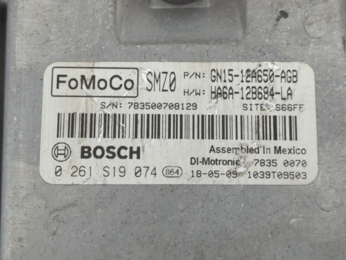 2018-2021 Ford Ecosport PCM Engine Control Computer ECU ECM PCU OEM P/N:HA6A-12B684-LA GN15-12A650-AGB Fits OEM Used Auto Pa