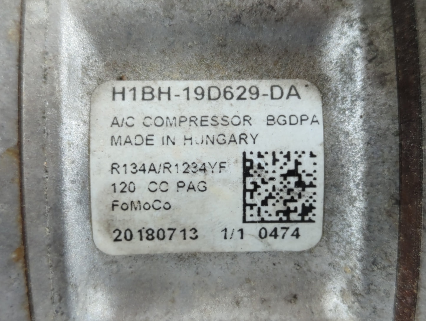 2018-2022 Ford Ecosport Air Conditioning A/c Ac Compressor Oem - Oemusedautoparts1.com