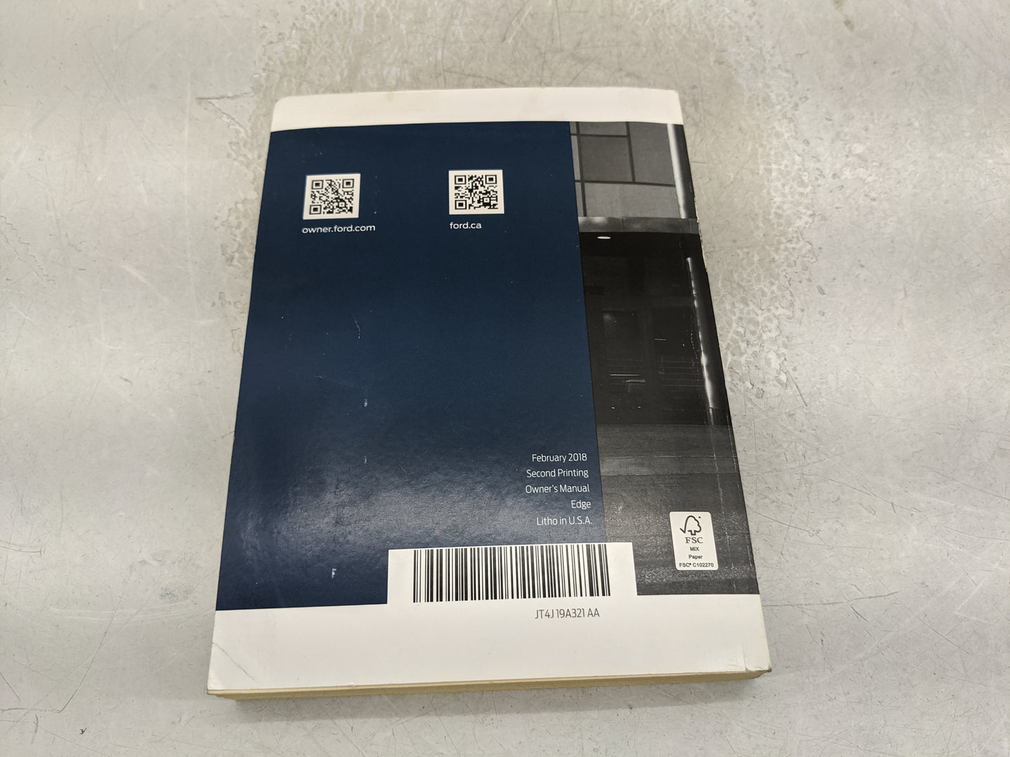 2018 Ford Edge Owners Manual Book Guide OEM Used Auto Parts - Oemusedautoparts1.com