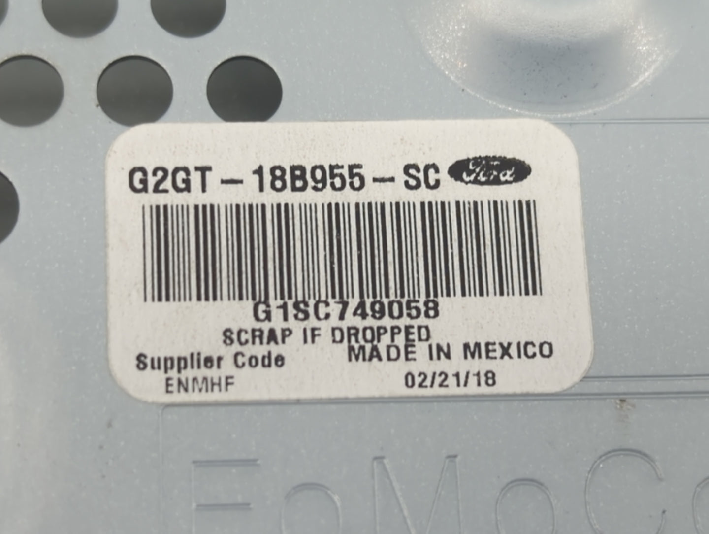 2016-2018 Ford Edge Information Display Screen - Oemusedautoparts1.com