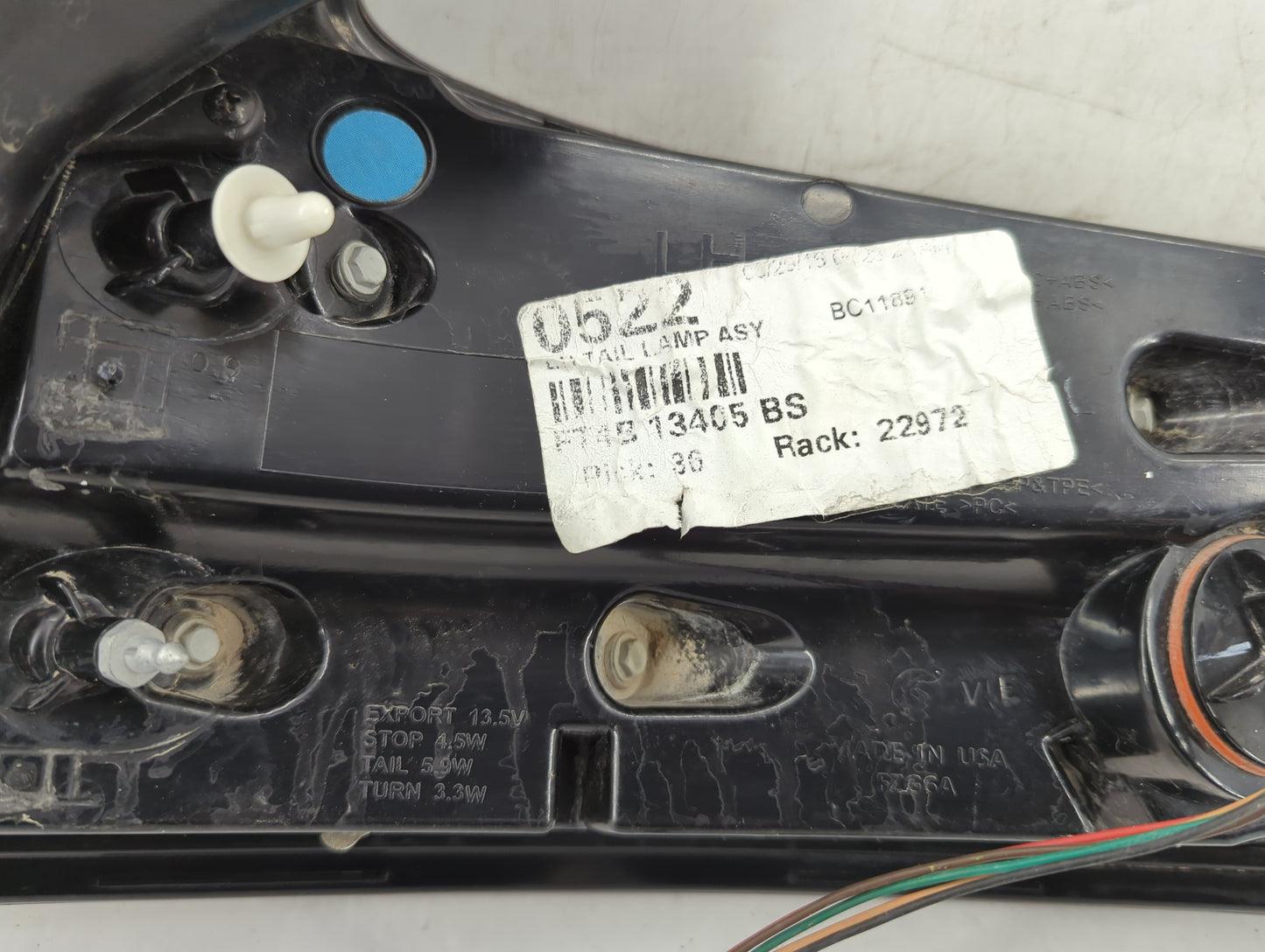 2015-2018 Ford Edge Tail Light Assembly Driver Left OEM P/N:FT4B 13405 BS Fits Fits 2015 2016 2017 2018 OEM Used Auto Parts 