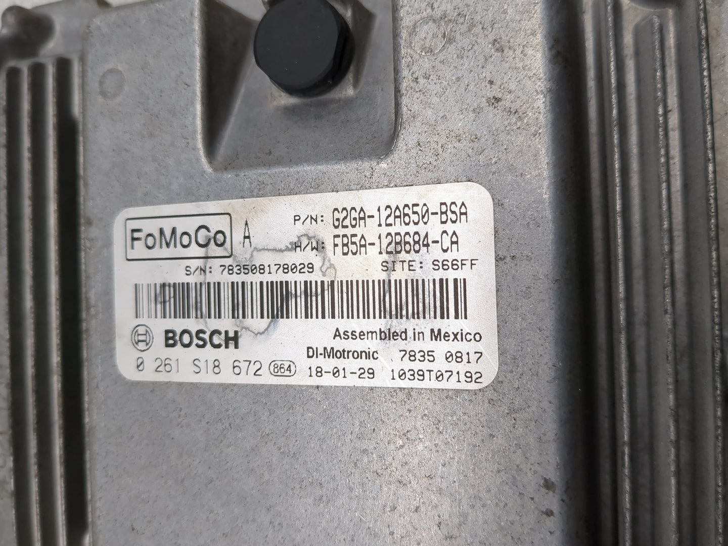 2015-2018 Ford Edge PCM Engine Control Computer ECU ECM PCU OEM P/N:G2GA-12A650-BSA FB5A-12B684-CA Fits OEM Used Auto Parts 
