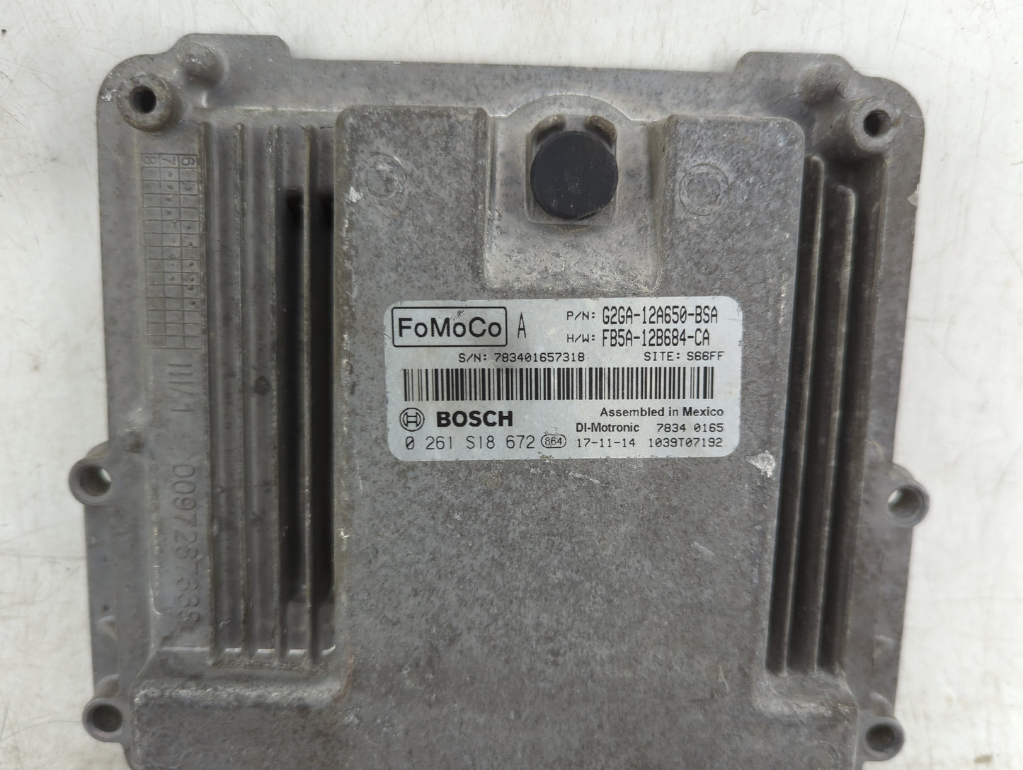 2015-2018 Ford Edge PCM Engine Control Computer ECU ECM PCU OEM P/N:G2GA-12A650-BSA FB5A-12B684-CA Fits OEM Used Auto Parts 