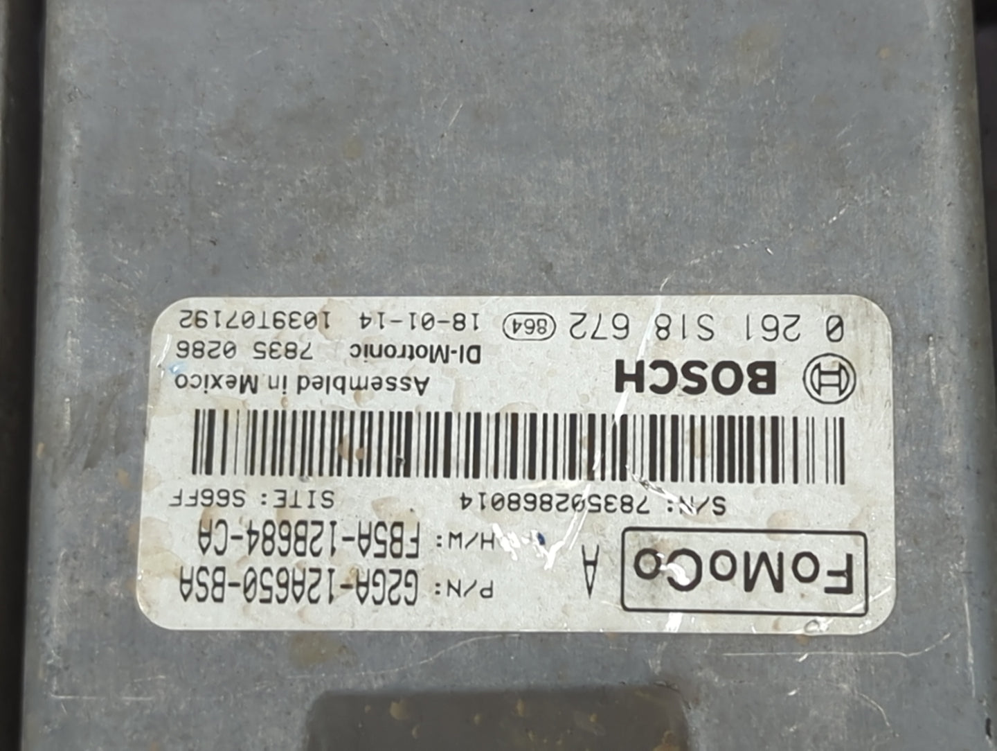 2015-2018 Ford Edge PCM Engine Control Computer ECU ECM PCU OEM P/N:G2GA-12A650-BSA FB5A-12B684-CA Fits OEM Used Auto Parts 