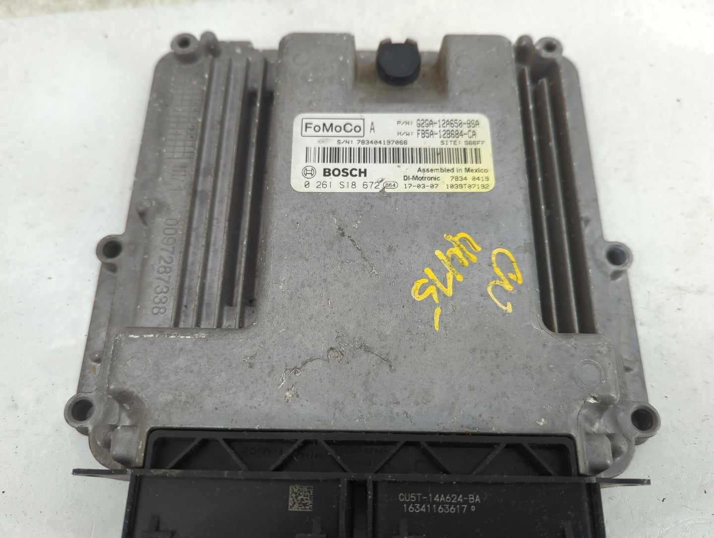 2015-2018 Ford Edge PCM Engine Control Computer ECU ECM PCU OEM P/N:G2GA-12A650-BSA FB5A-12B684-CA Fits OEM Used Auto Parts 