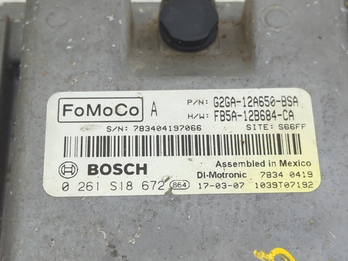 2015-2018 Ford Edge PCM Engine Control Computer ECU ECM PCU OEM P/N:G2GA-12A650-BSA FB5A-12B684-CA Fits OEM Used Auto Parts 