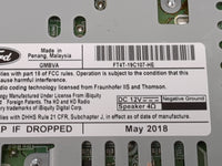 2015-2018 Ford Edge Radio AM FM Cd Player Receiver Replacement P/N:FT4T-19C107-HE GMBVA Fits Fits 2015 2016 2017 2018 OEM Us