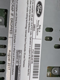 2015-2018 Ford Edge Radio AM FM Cd Player Receiver Replacement P/N:CQ-JJ64EUJME FT4T-19C107-FE Fits Fits 2015 2016 2017 2018