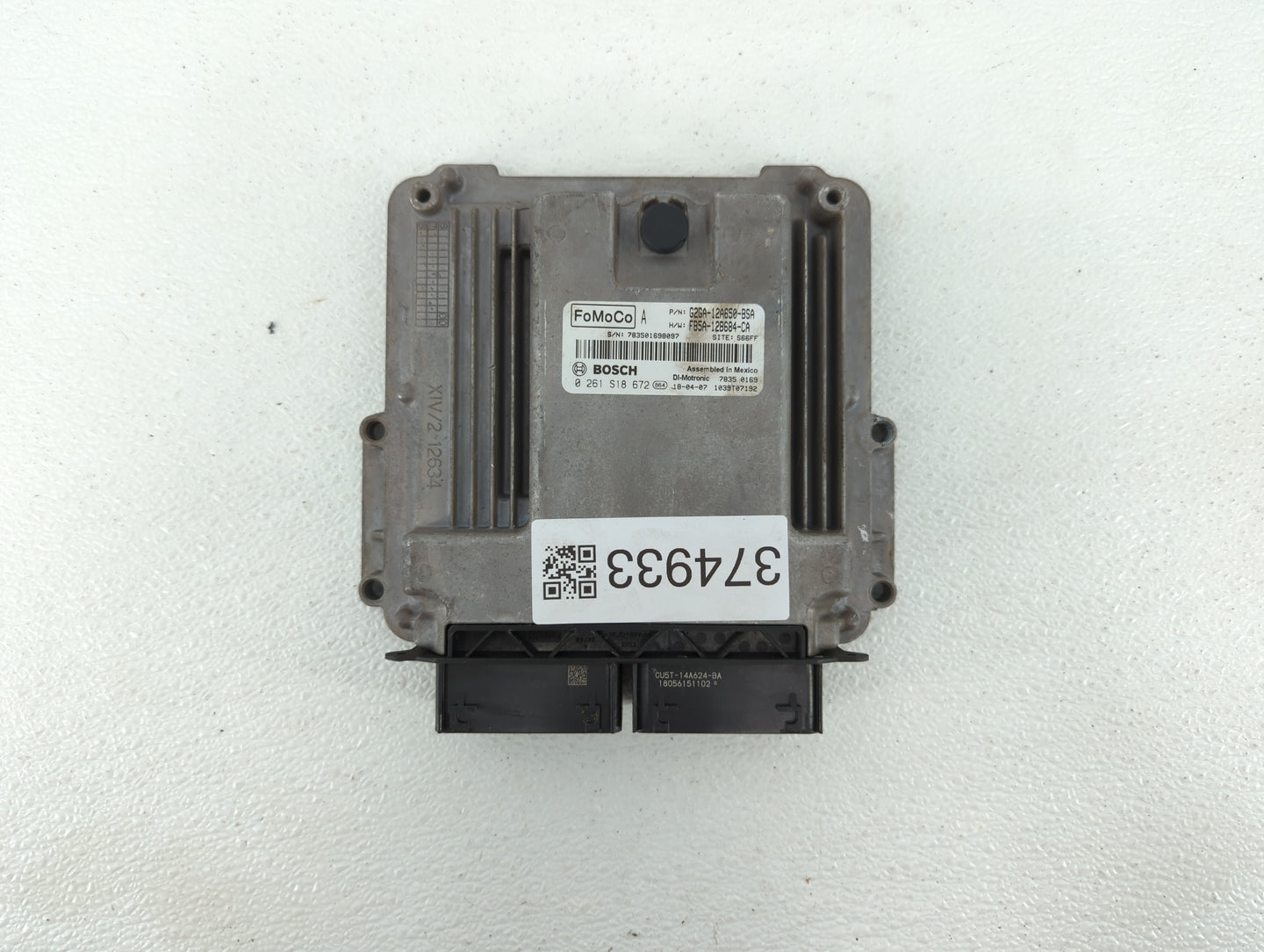 2015-2018 Ford Edge PCM Engine Control Computer ECU ECM PCU OEM P/N:F2GA-12A650-BPC F2GA-12A650-AEF Fits OEM Used Auto Parts