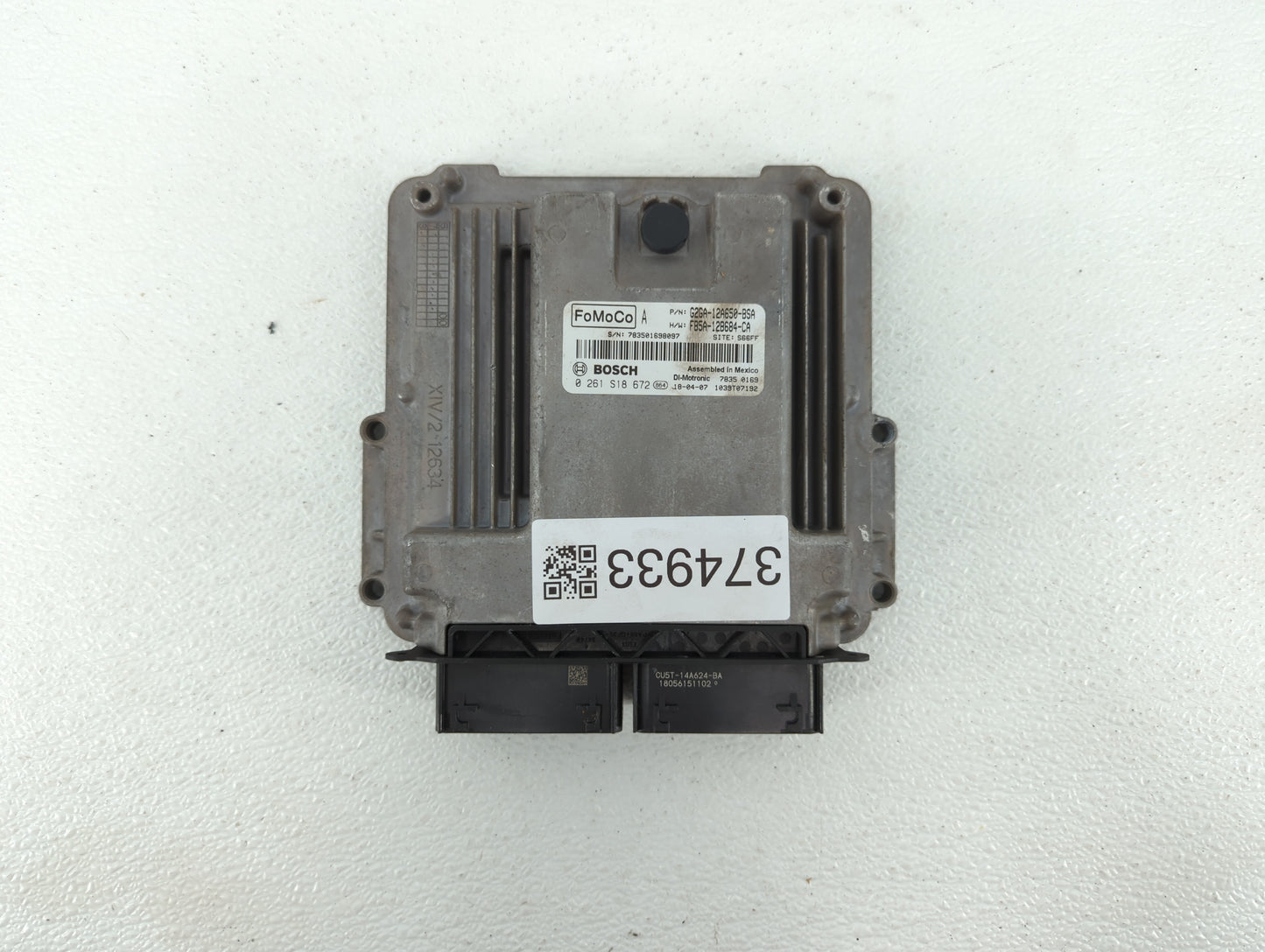 2015-2018 Ford Edge PCM Engine Control Computer ECU ECM PCU OEM P/N:F2GA-12A650-BPC F2GA-12A650-AEF Fits OEM Used Auto Parts