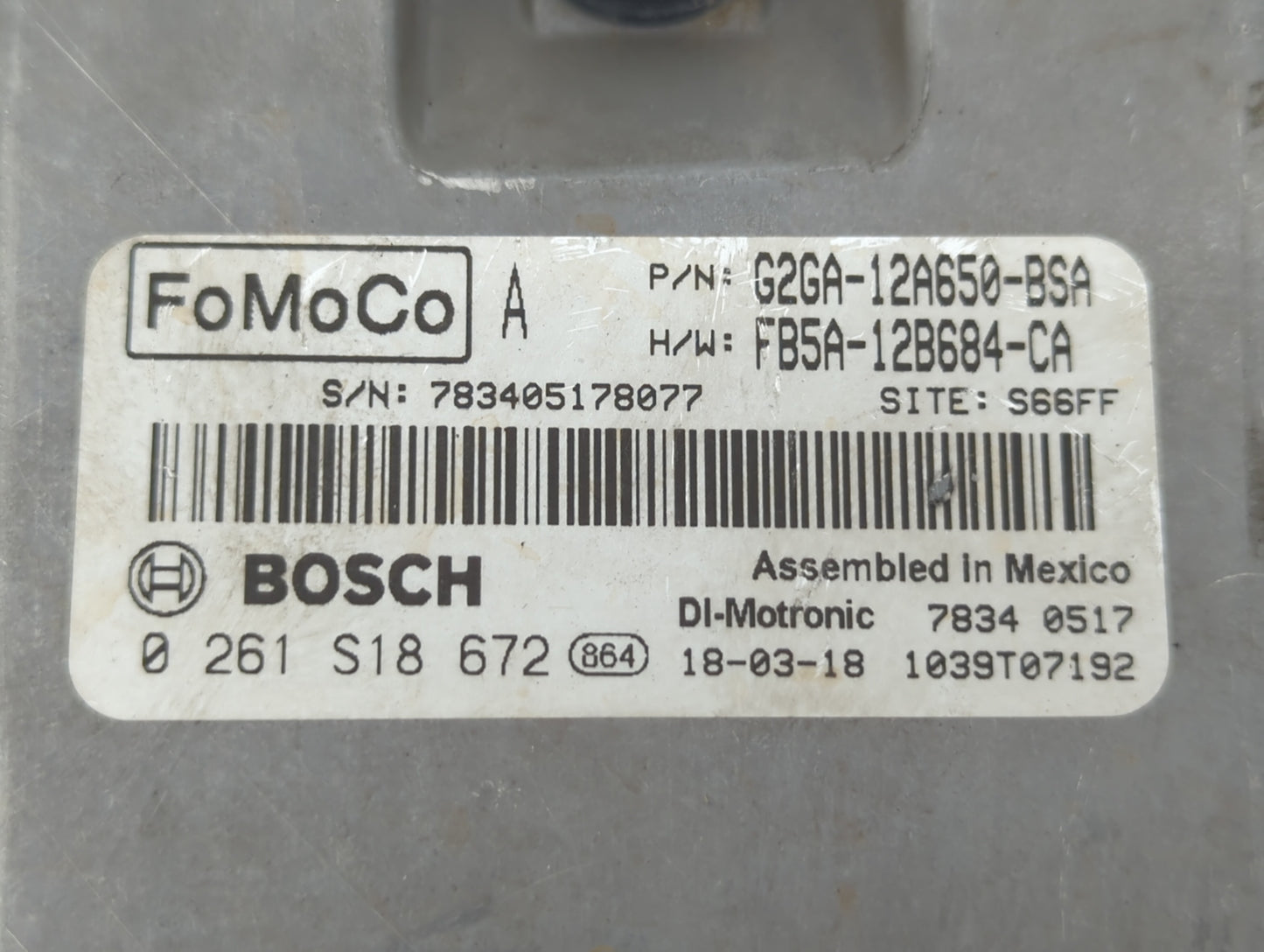 2015-2018 Ford Edge PCM Engine Control Computer ECU ECM PCU OEM P/N:FB5A-12B684-CA F2GA-12A650-AEF Fits OEM Used Auto Parts 