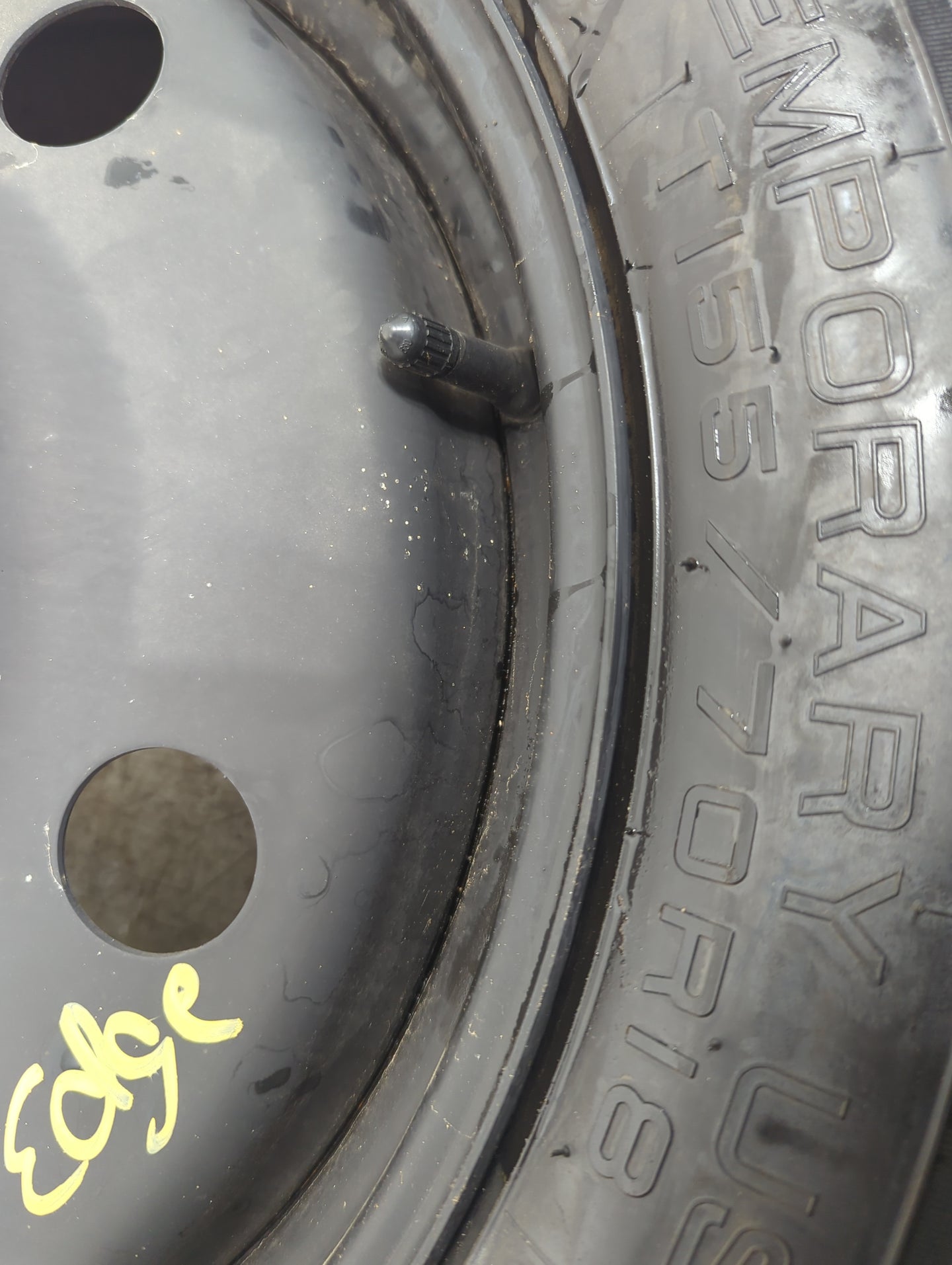 2015-2018 Ford Edge Spare Donut Tire Wheel Rim Oem 5036368 - Oemusedautoparts1.com