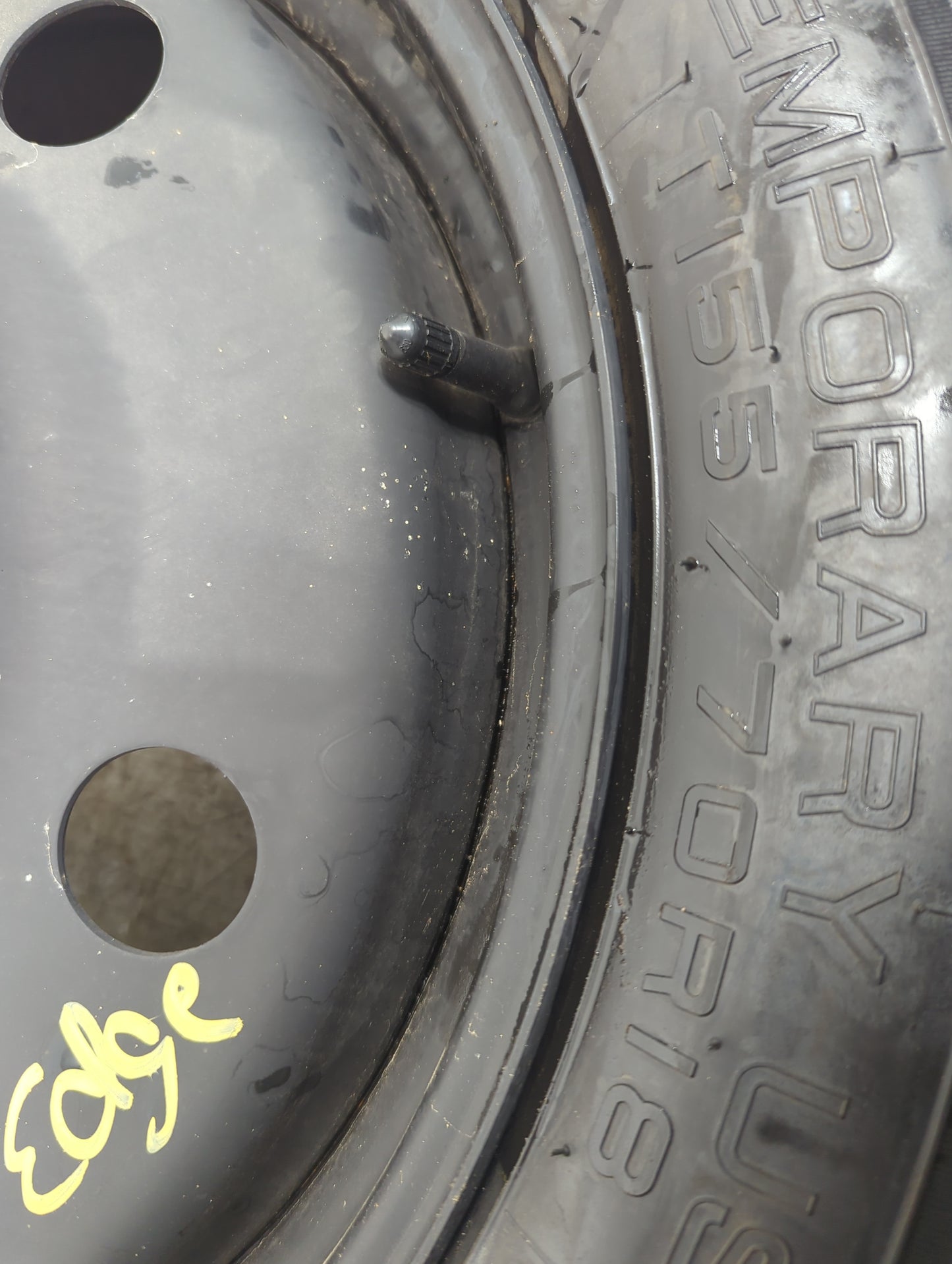 2015-2018 Ford Edge Spare Donut Tire Wheel Rim Oem 5036368 - Oemusedautoparts1.com