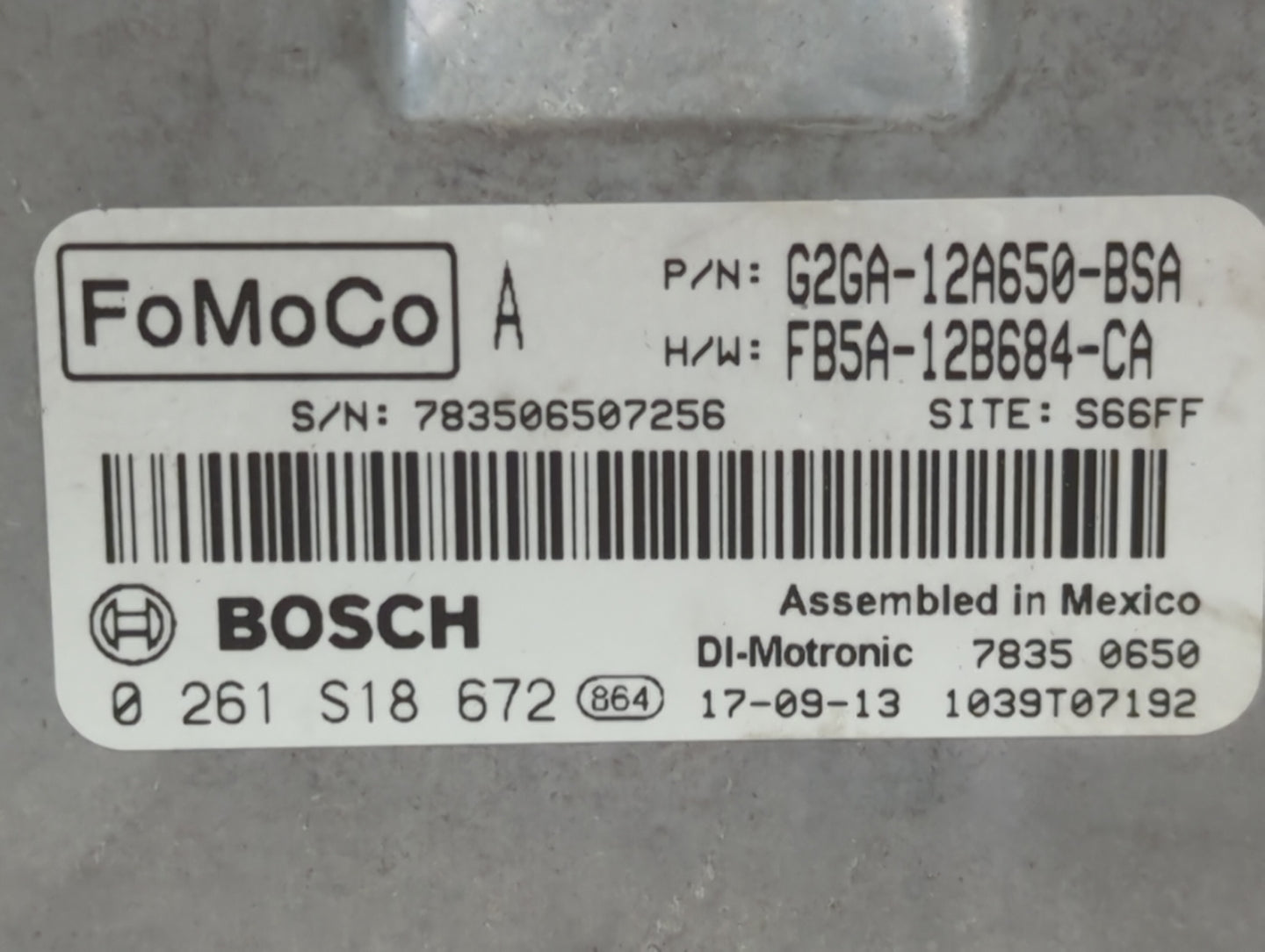 2015-2018 Ford Edge PCM Engine Control Computer ECU ECM PCU OEM P/N:FB5A-12B684-CA G2GA-12A650-BSA Fits OEM Used Auto Parts 