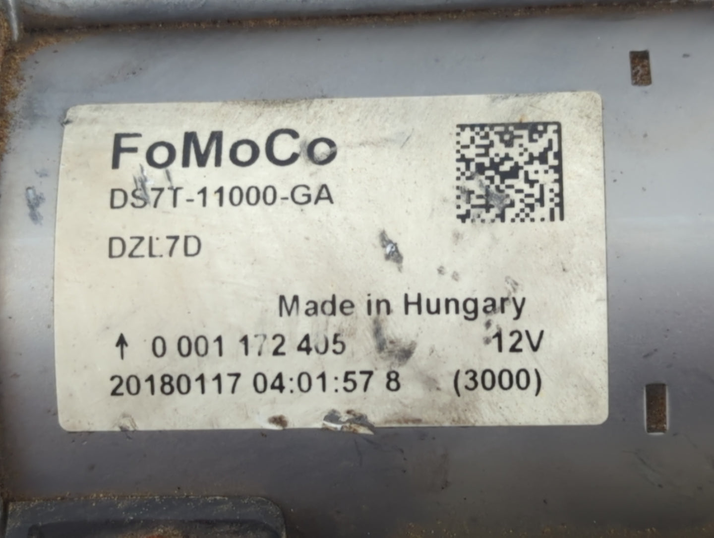 2015-2018 Ford Edge Car Starter Motor Solenoid OEM P/N:DS7T-11000-GA Fits Fits 2015 2016 2017 2018 2020 OEM Used Auto Parts 