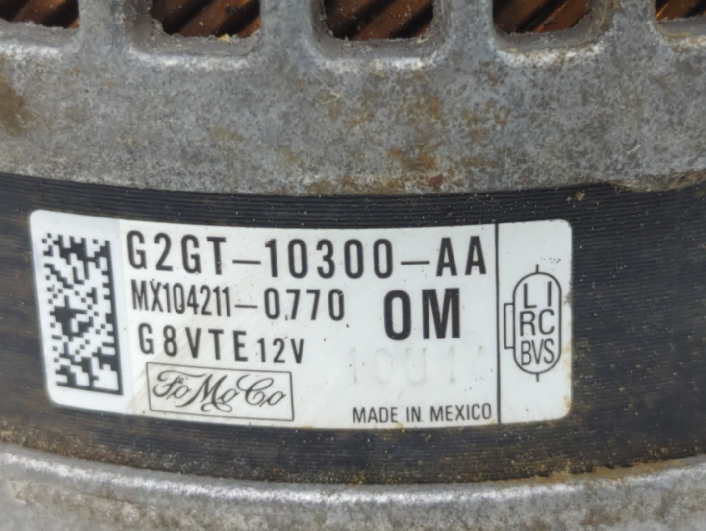 2015-2018 Ford Edge Alternator Replacement Generator Charging Assembly Engine OEM P/N:MX104211-0770 62GT-10300-AA Fits OEM U