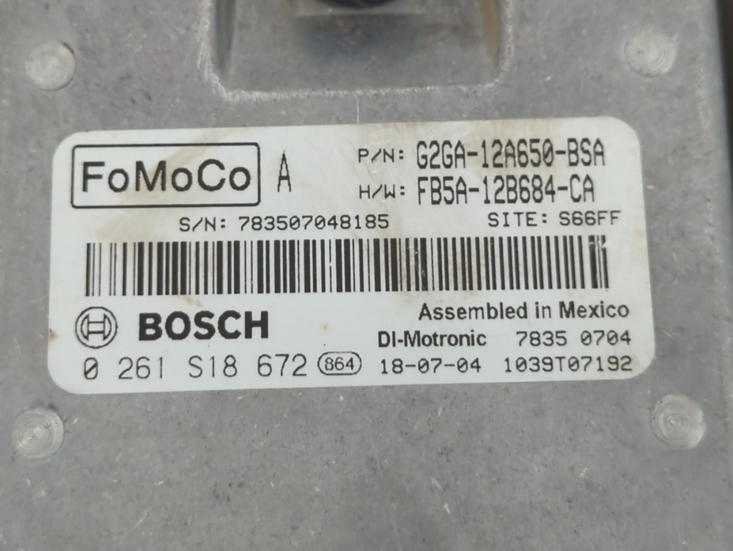 2015-2018 Ford Edge PCM Engine Control Computer ECU ECM PCU OEM P/N:G2GA-12A650-BSA Fits Fits 2015 2016 2017 2018 2019 OEM U