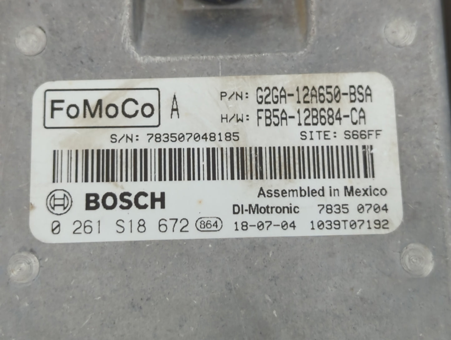 2015-2018 Ford Edge PCM Engine Control Computer ECU ECM PCU OEM P/N:G2GA-12A650-BSA Fits Fits 2015 2016 2017 2018 2019 OEM U