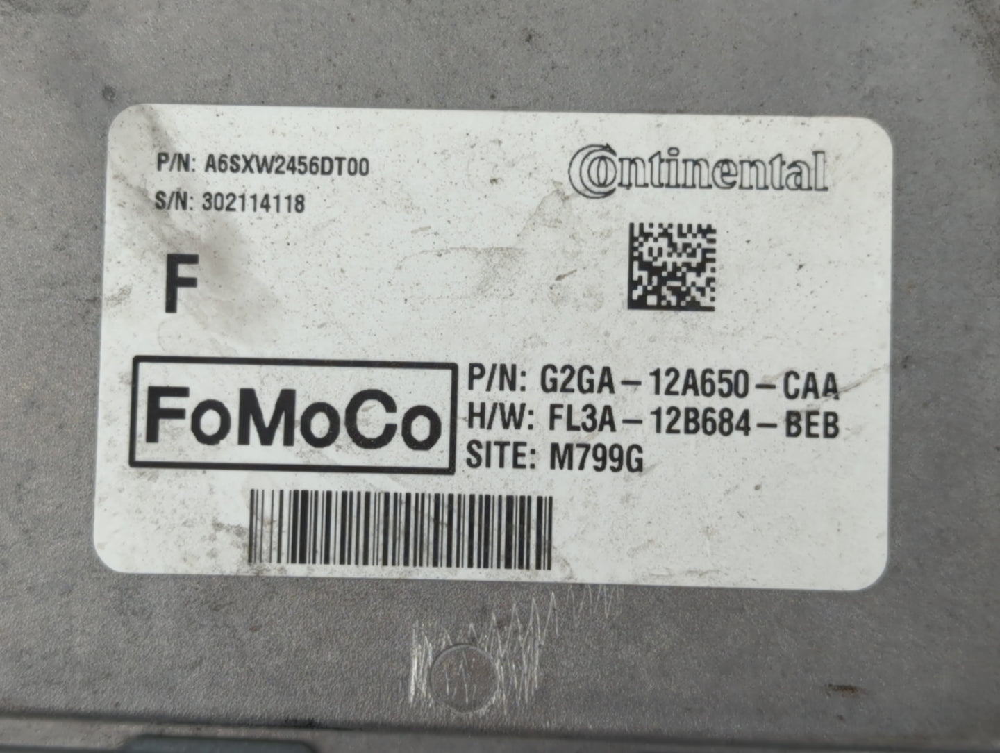 2015-2018 Ford Edge PCM Engine Control Computer ECU ECM PCU OEM P/N:A6SXW2456DT00 FL3A-12B684-BEB Fits OEM Used Auto Parts -