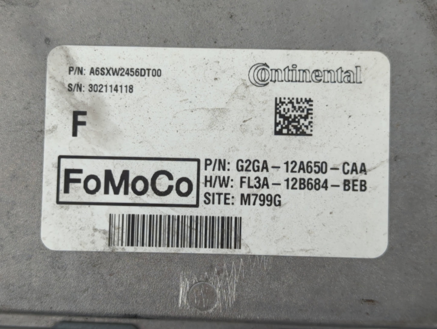 2015-2018 Ford Edge PCM Engine Control Computer ECU ECM PCU OEM P/N:A6SXW2456DT00 FL3A-12B684-BEB Fits OEM Used Auto Parts -