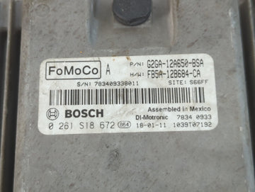 2015-2018 Ford Edge PCM Engine Control Computer ECU ECM PCU OEM P/N:FB5A-12B684-CA G2GA-12A650-BSA Fits OEM Used Auto Parts
