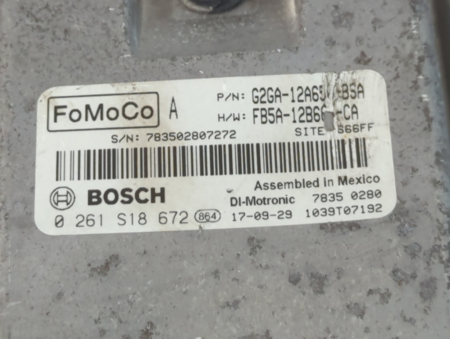 2015-2018 Ford Edge PCM Engine Control Computer ECU ECM PCU OEM P/N:FB5A-12B684-CA G2GA-12A650-BSA Fits OEM Used Auto Parts 