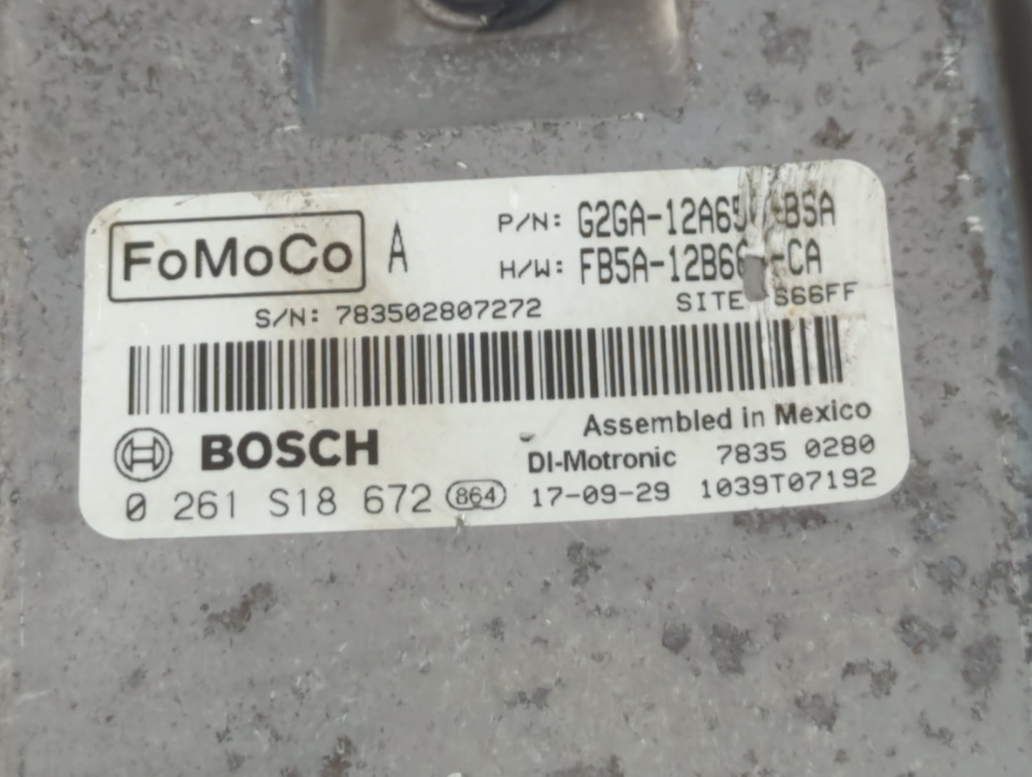2015-2018 Ford Edge PCM Engine Control Computer ECU ECM PCU OEM P/N:FB5A-12B684-CA G2GA-12A650-BSA Fits OEM Used Auto Parts 