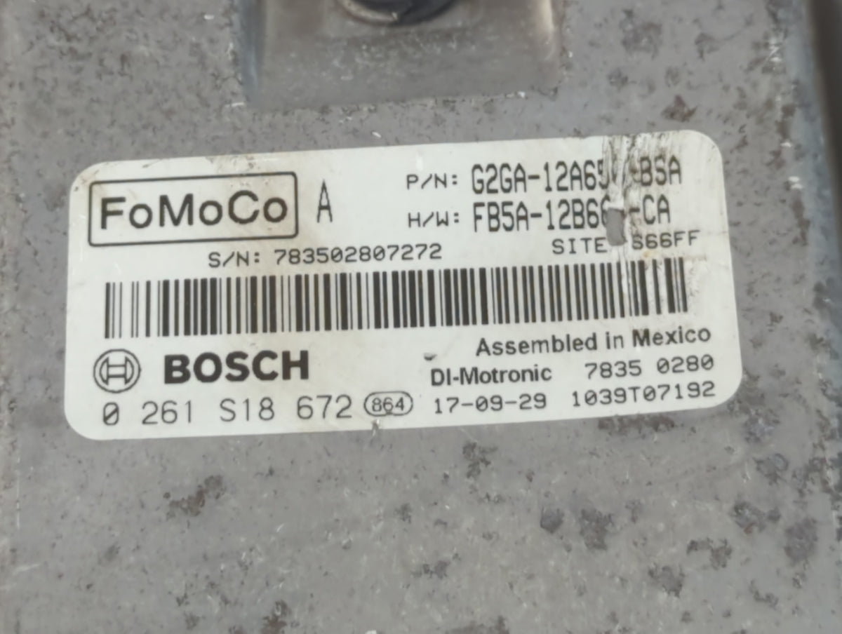 2015-2018 Ford Edge PCM Engine Control Computer ECU ECM PCU OEM P/N:FB5A-12B684-CA G2GA-12A650-BSA Fits 2015 2016 2017 2018 