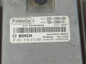 2015-2018 Ford Edge PCM Engine Control Computer ECU ECM PCU OEM P/N:G2GA-12A650-BSA Fits Fits 2015 2016 2017 2018 2019 OEM Used Auto Parts